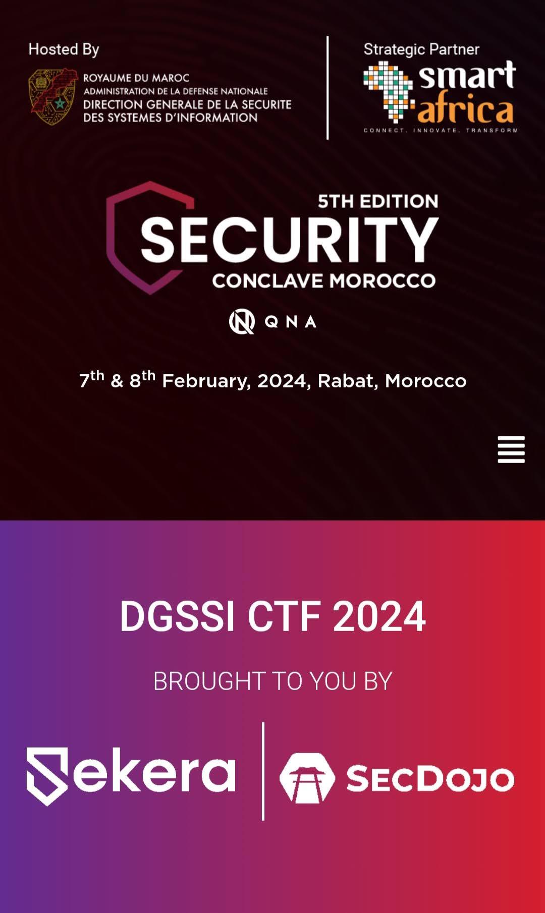 5ème Conclave de Sécurité au Maroc