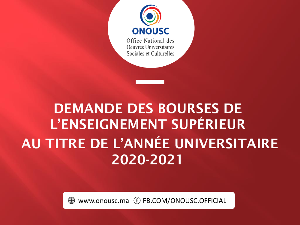 NOTE RELATIVE A LA DEMANDE DES BOURSES DE L’ENSEIGNEMENT SUPÉRIEUR AU TITRE DE ANNELÉE UNIVERSITAIRE 2020-2021