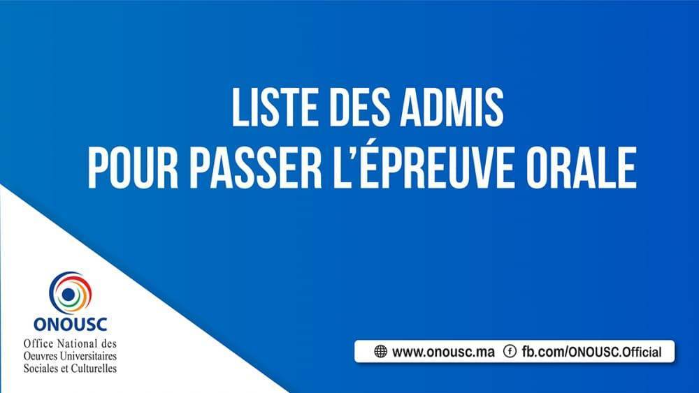 LISTE DES ADMIS POUR PASSER L’ÉPREUVE ORALE (RECRUTEMENT SESSION 05/11/2023)